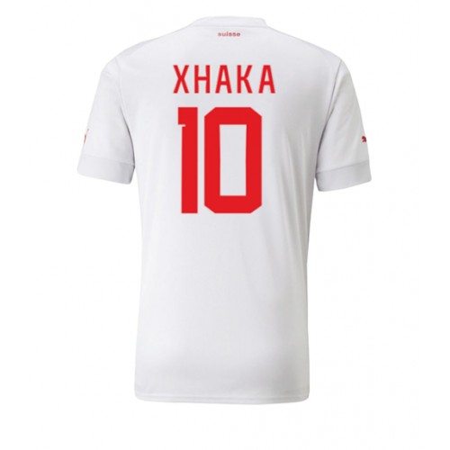 Sveits Granit Xhaka #10 Bortedrakt VM 2022 Kortermet Sveits Granit Xhaka #10 Bortedrakt VM 2022 Kortermet